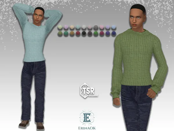 Mix Mens Outfit 30625 by ErinAOK - The Sims 4 Custom Content