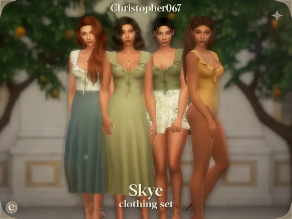 Maxis Match u2726 Skye Clothing Set u2726 Christopher067 - The Sims 4 Custom Content