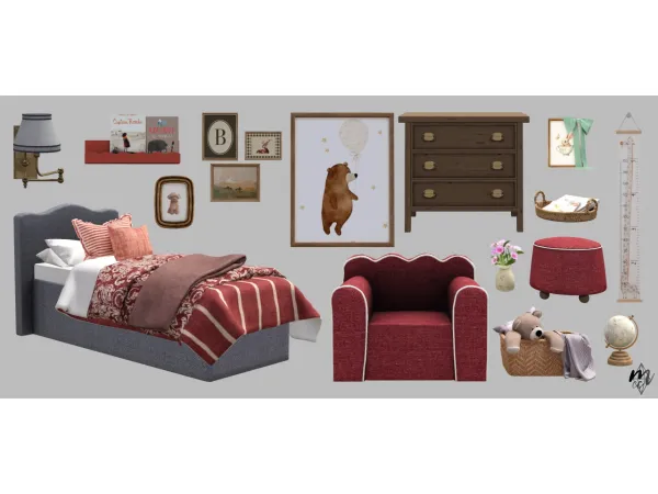 martassimsbookcc Pinkboxdesign Bayfront Childroom - The Sims 3 Custom Content
