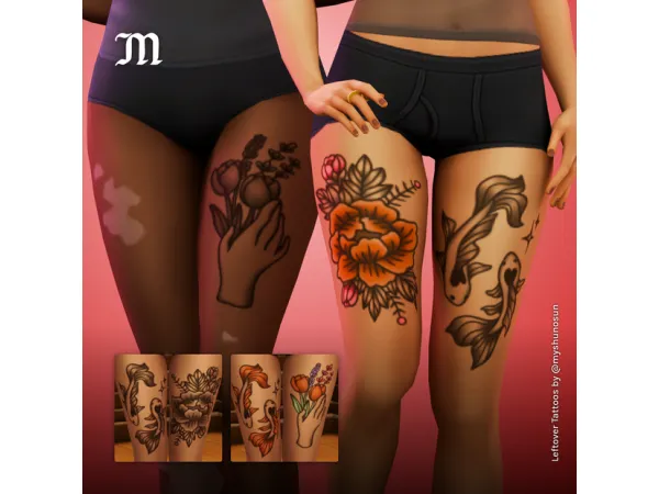 Mix Leftover Tattoos by myshunosun - The Sims 4 Custom Content