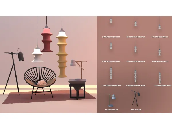 Maxis Match KENDALL LIGHTINGS by ModCo Studios - The Sims 4 Custom Content