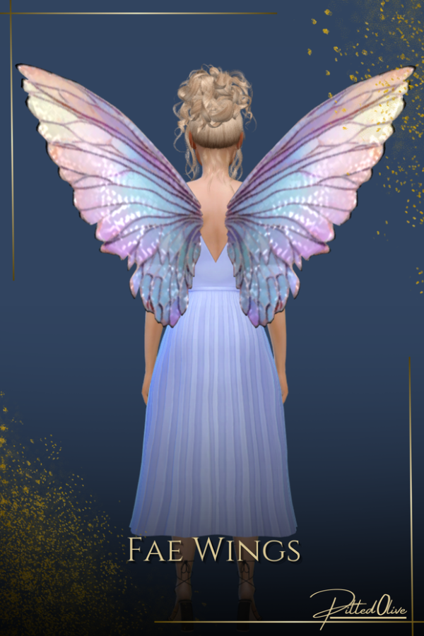 Alpha Fae Wings by pitted0live - The Sims 4 Custom Content