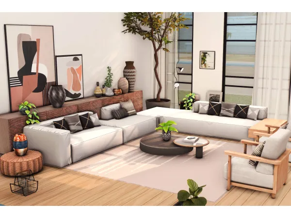Mix Jeya Living Room by miwisimsie - The Sims 4 Custom Content