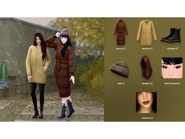 Maxis Match LAURA SET ModCo Studios - The Sims 4 Custom Content