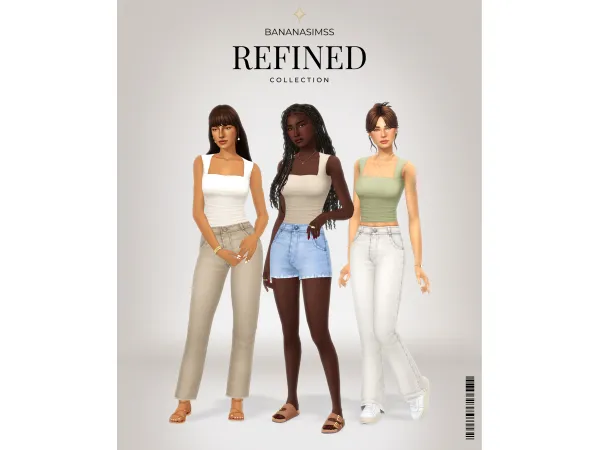 Maxis Match Refined Collection by BananaSimss - The Sims 4 Custom Content