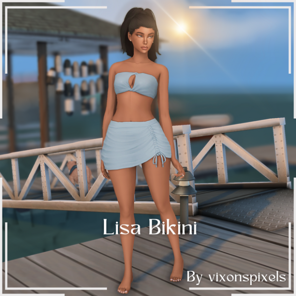 Maxis Match Lisa Bikini by simsfinds - The Sims 4 Custom Content