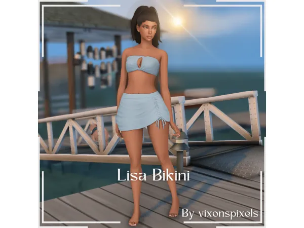Maxis Match Lisa Bikini by vixonspixels - The Sims 4 Custom Content
