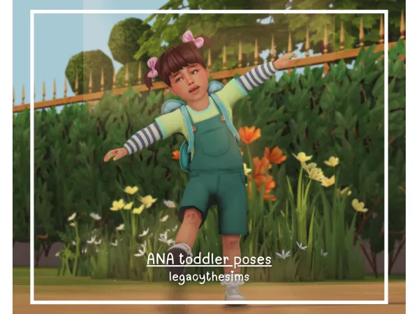 Mix ANA toddler poses by legacythesims - The Sims 4 Custom Content