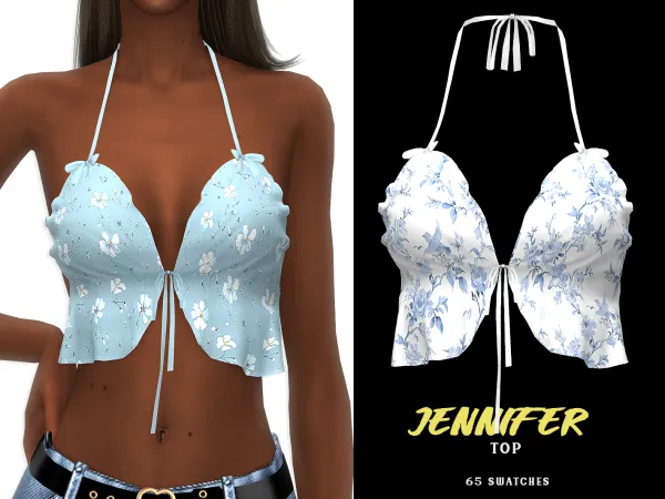 Maxis Match Jennifer Top - The Sims 4 Custom Content