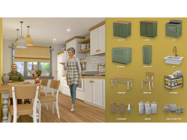 Maxis Match KITCHEN FLAVORS PART 1 ModCo Studios - The Sims 4 Custom Content