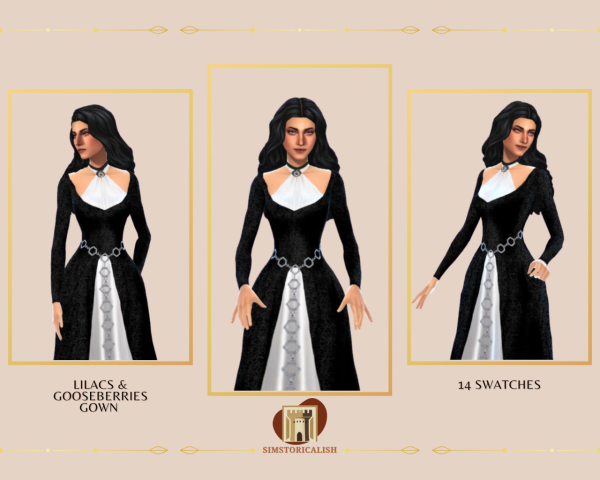 Maxis Match Lilacs Gooseberries Gown by simsfinds - The Sims 4 Custom Content