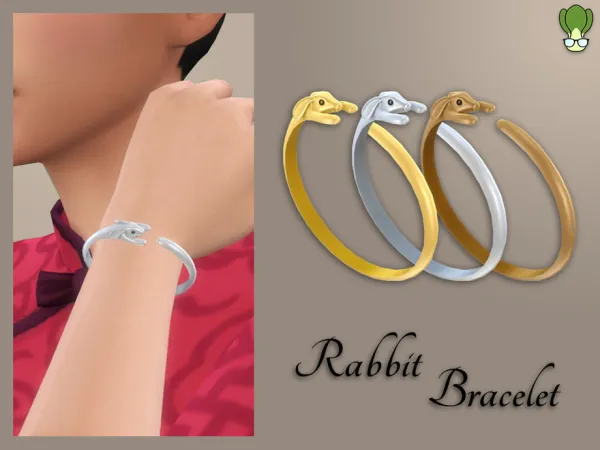 Maxis Match Rabbit Bracelet (Left) by kapakijo - The Sims 4 Custom Content