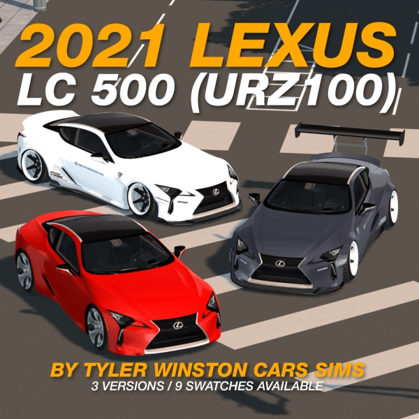Alpha Tyler Winston Cars 2021 Lexus LC500 by tylerwcars - The Sims 4 Custom Content