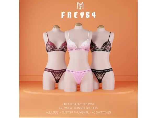 Mix FR_Vania Lounge Lace Sets - The Sims 4 Custom Content