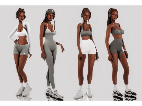 Mix Gym lookbook ft Rose by milseph - The Sims 4 Custom Content