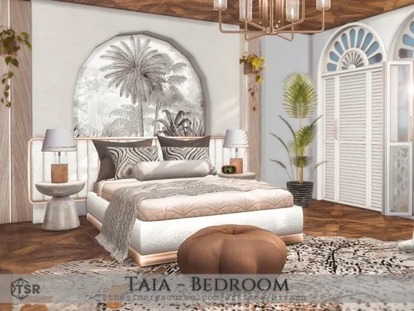 Alpha Taia Bedroom - The Sims 4 Custom Content