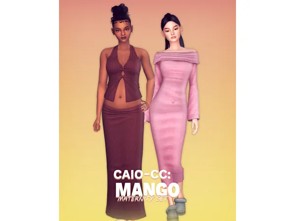 Maxis Match Mango Set by caiocc - The Sims 4 Custom Content