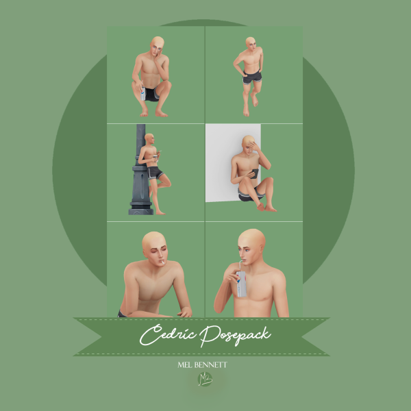 Mix Cedric Posepack by melbennett - The Sims 4 Custom Content