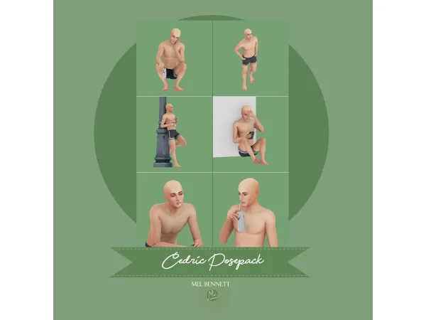Mix Cedric Posepack - The Sims 4 Custom Content