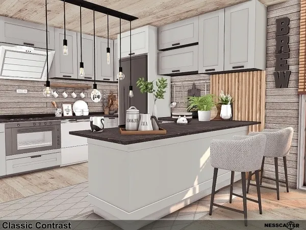 Mix Classic Contrast - The Sims 4 Custom Content