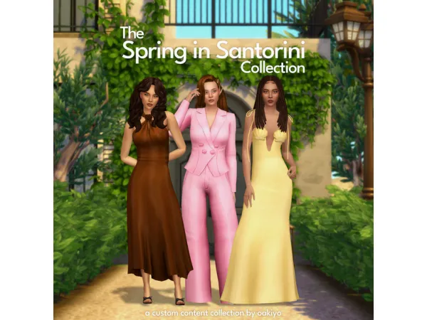 Maxis Match The Spring in Santorini Collection by oakiyo - The Sims 4 Custom Content