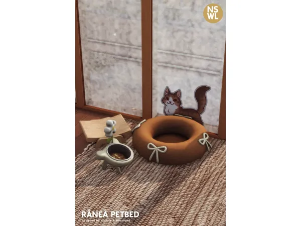 Mix Ranea PetBed by NOSTYLEXWOODLAND - The Sims 4 Custom Content