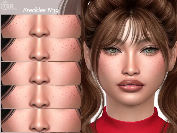 Alpha TSR Freckles N39 - The Sims 4 Custom Content