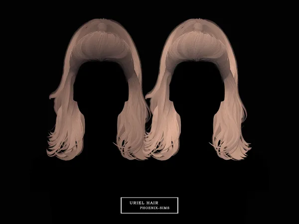 Alpha Uriel Hair - The Sims 4 Custom Content