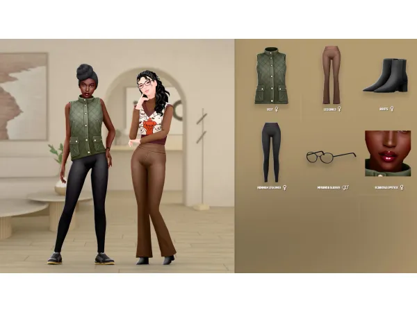 Maxis Match AMY SET ModCo Studios - The Sims 4 Custom Content