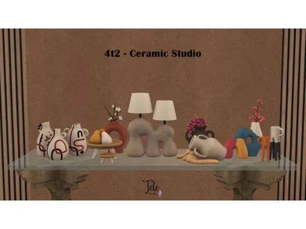 4t2 Ceramic Studio Sims by Tete - The Sims 2 Custom Content