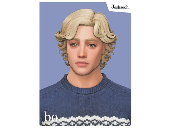 Maxis Match Bo Hair (Hair Commissions) by joshseoh - The Sims 4 Custom Content