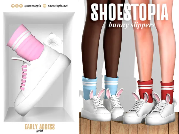 Alpha Shoestopia Bunny Sneakers - The Sims 4 Custom Content
