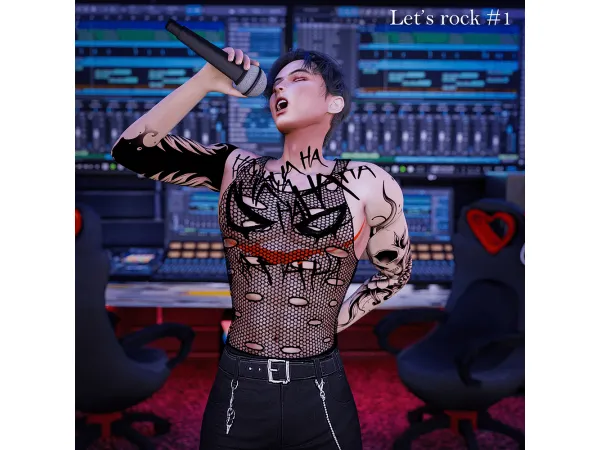 Mix Let's rock by Meow_creator - The Sims 4 Custom Content