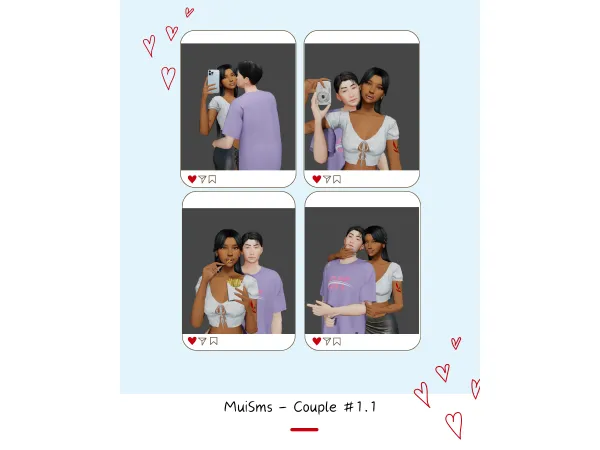 Mix MuiSms Couple 11 - The Sims 4 Custom Content