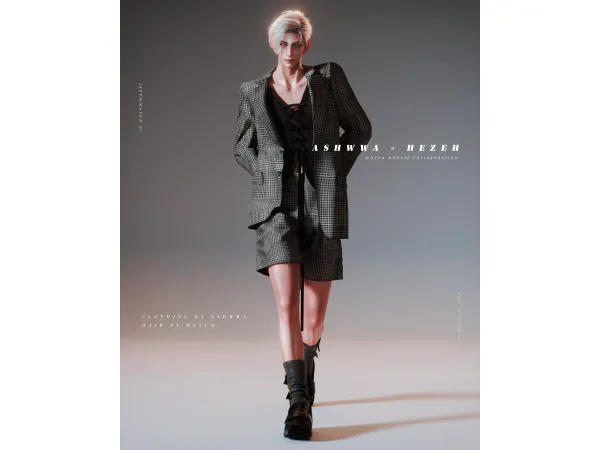 Alpha A u00d7 H Mocha Mousse by ashwwa - The Sims 4 Custom Content