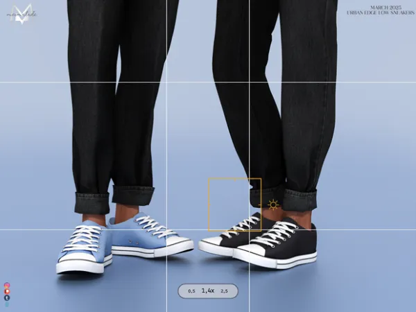 Mix Urban Edge Low Sneakers by mermalade - The Sims 4 Custom Content