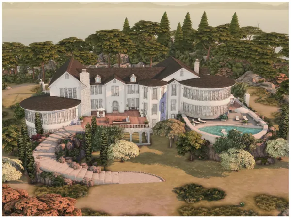 Mix MM The Sea View Mansion by Merin_Martini - The Sims 4 Custom Content