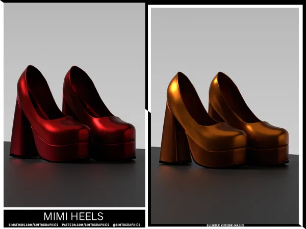 Alpha Mimi Heels - The Sims 4 Custom Content