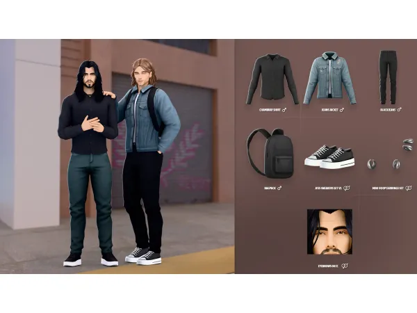 Maxis Match HARRY SET ModCo Studios - The Sims 4 Custom Content