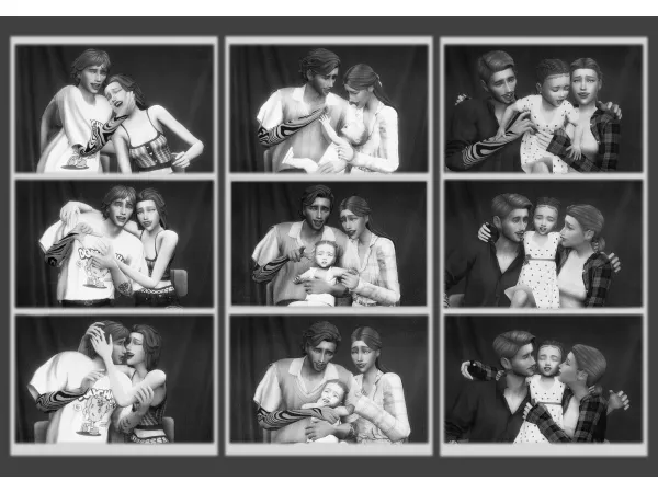 Mix PHOTOBOOTH POSE PACK by simsanitos - The Sims 4 Custom Content