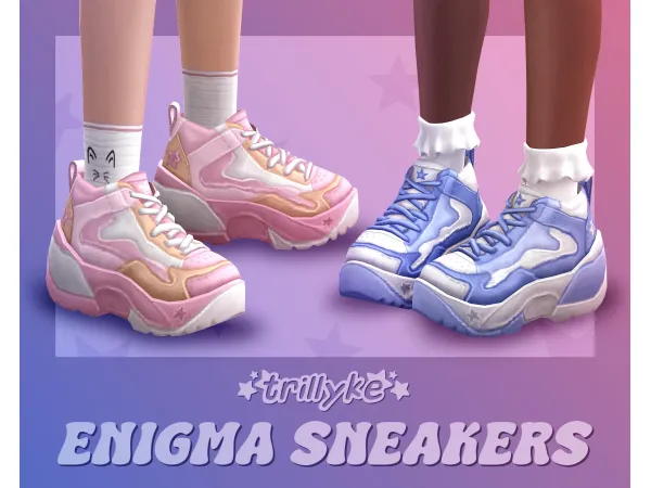 Maxis Match Enigma Sneakers by Trillyke - The Sims 4 Custom Content
