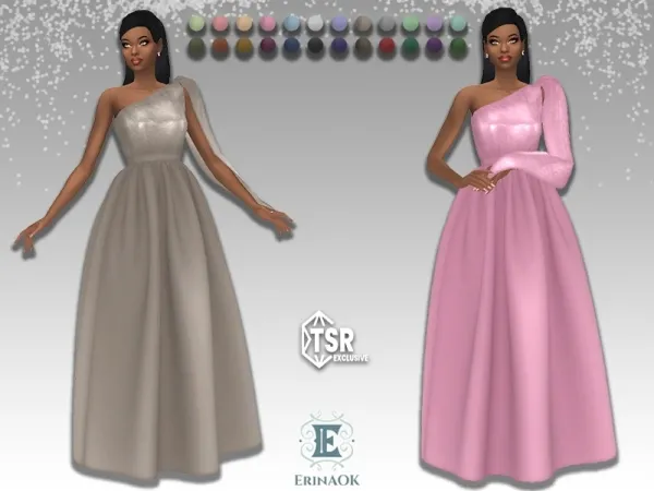Mix ErinAOK Womens Gown 040425 - The Sims 4 Custom Content