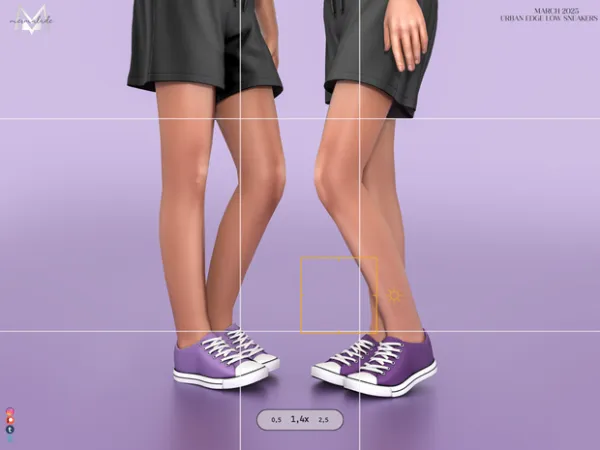 Mix Urban Edge Low Sneakers by mermalade - The Sims 4 Custom Content