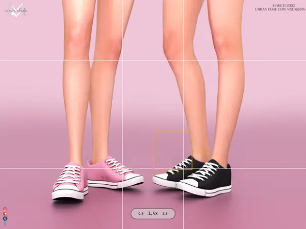 Mix Urban Edge Low Sneakers by mermalade - The Sims 4 Custom Content