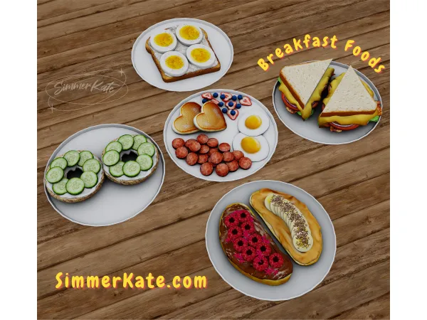 Mix Breakfast foods - The Sims 4 Custom Content