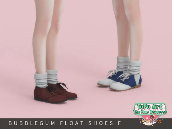 Maxis Match TuPu Art Collab Bubblegum Float Shoes Female by Arltos - The Sims 4 Custom Content