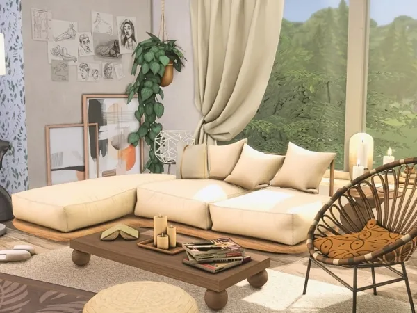Maxis Match Stone u2022 Living Room - The Sims 4 Custom Content