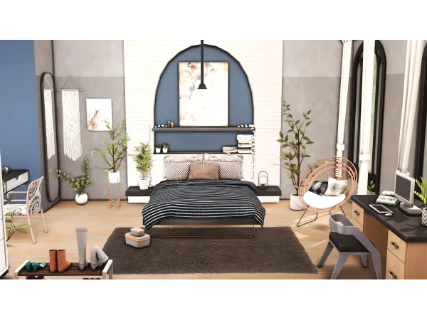 Mix Aristya Bedroom by miwisimsie - The Sims 4 Custom Content