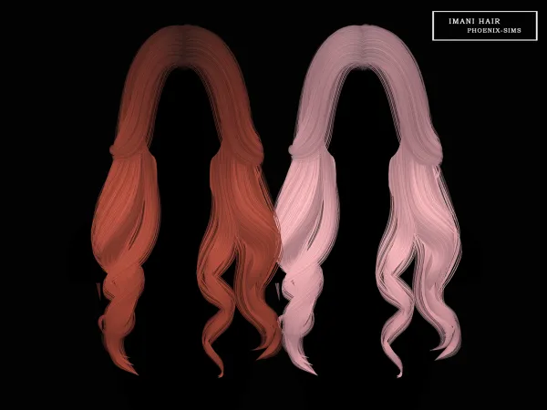 Alpha Imani Hair - The Sims 4 Custom Content