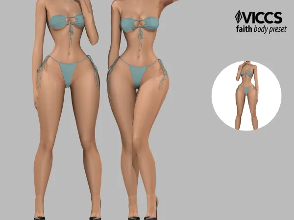 Mix VICCS_FAITH BODY PRESET (TEEN ELDER) - The Sims 4 Custom Content